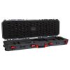 Plano 52â€³ Allweather Single Gun Case with Rustrictor (Grey with Red Latches)