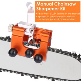 Chainsaw Chain Sharpening Jig Universal Chainsaw Sharpener Kit Hand Crank Chain Sharpener for Electric Saw for Lumberjack Garden Worker