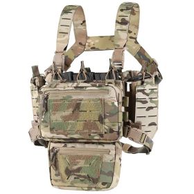 Chest Rig Tactical Chest Rig Molle Modular Micro Fight Chest Rigs With Magazine Pouch For Outdoor Hunting Aisoft (Option: CP)