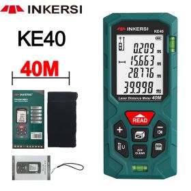 Digital Laser Tape Measure 40M Laser Rangefinder Accurate Distance Meter Construction Roulette Trena Lazer Range Finder (Color: KE40 40M, Ships From: China)