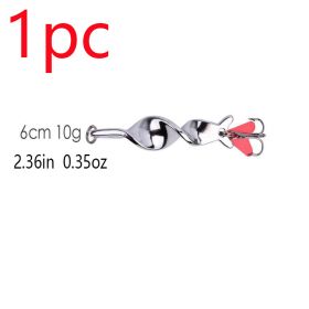 `1pc Spinner Spoon Fishing Lure; 10g 14g 21g 28g Fishing Lure Baits Treble Hook For Trout Pike Pesca; Fish Tackle (size: 2.36in)