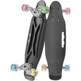 23.2" Plastic Mini Skateboard; with Bendable Deck and Smooth Colorful PU Wheels; Cruiser Board for Kids Youth Beginners (default: default)